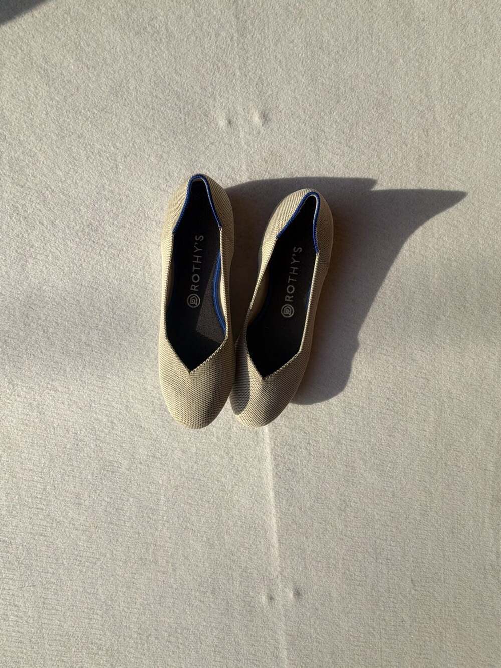Rothy's The Flat Flax Birdseye Knit Ballet Flats